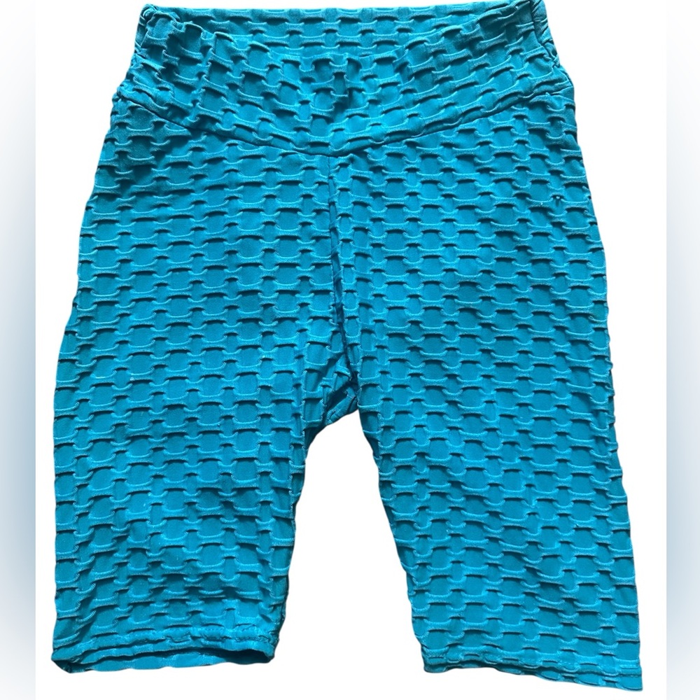 TRUE ROCK Turquoise Textured Leggings